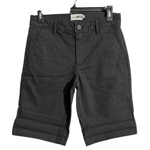 TOPMAN Black Flat Front Chino Shorts Mens Size 28 MCMLXXVIII